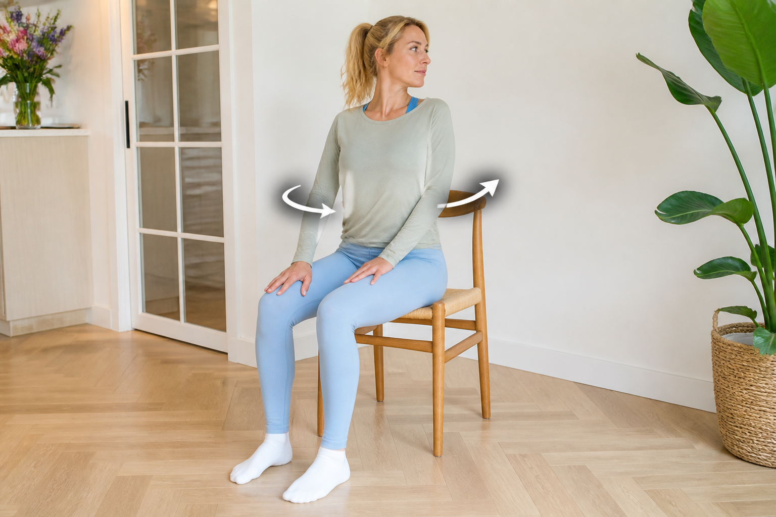 Seated spinal rotation