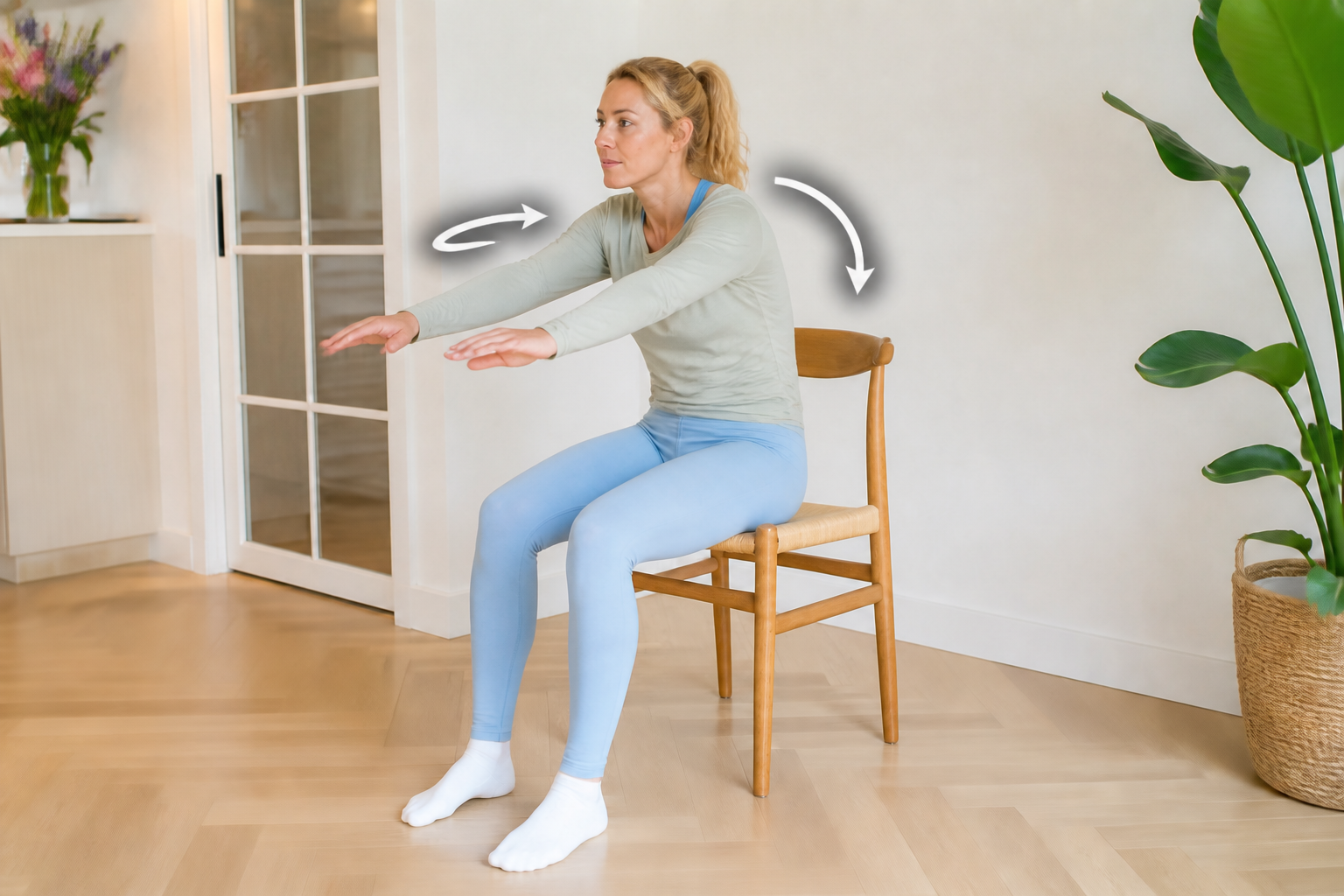 Seated shoulder and upper-back flow